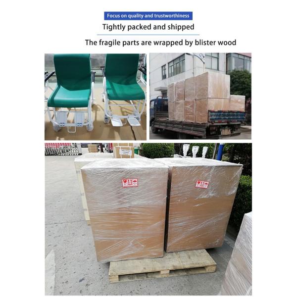 New Design Dialysis Wheelchair Scale Hospital Weighing Scales Green Electronic Wheelchair Scale with Wheel