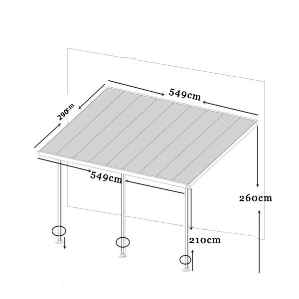 Waterproof terrace canopies awning polycarbonate balcony canopy outdoor cover aluminum gazebo DIY patio cover Black