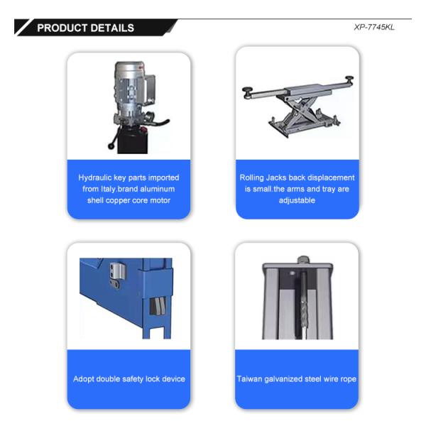Four Post Lift For Auto Garage Repair Equipment Suitable For Wheel Alignment And Tire Changer At Work Shop And Tire Shop