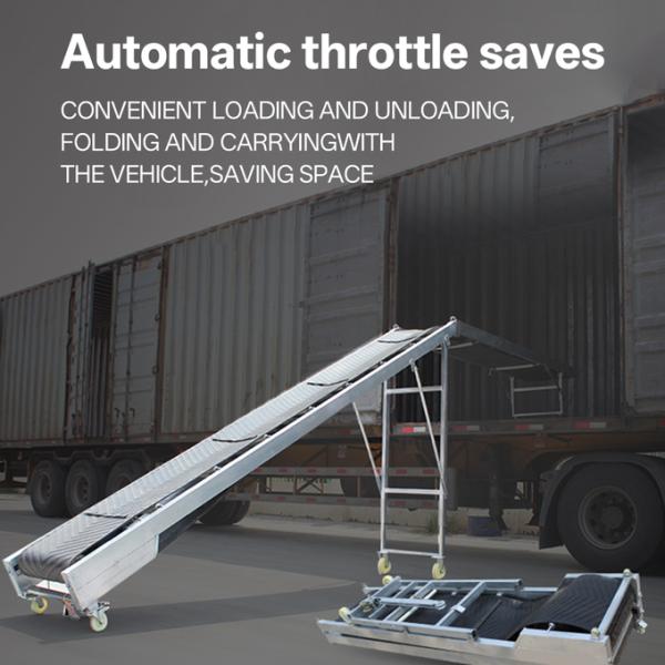 High Quality Folding Industrial Inclined Belt Conveyor Mobile conveyor belts are used in industrial production Loading & Unloading for efficient,