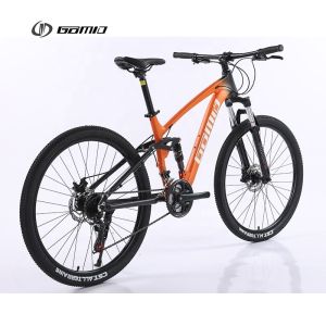 Quality OEM Bicicletas Custom Full Suspension Mountain Bike by GOMID with SHIMANO Gear Cycle and Four Link Soft Tail Length m 172-182CM wholesale