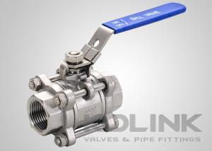 Quality 3-piece Stainless Steel Ball Valve BSP Socket-weld SS304 SS316 Locking Device wholesale