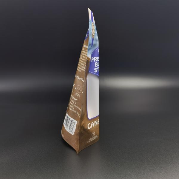 Digital Printing Stand Up Packaging pet food , SGS Zipper dog treat packages