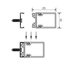 A2403 Long-Lasting Decorative Strip Light 1000*27*27mm DC12V SMD2835 60PCS/M 7.2W/M Aluminum Ra 80