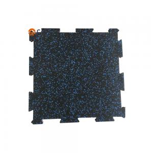 China Shock Resistant Fitness Rubber Flooring Mats Interlocking Durable For Gym on sale