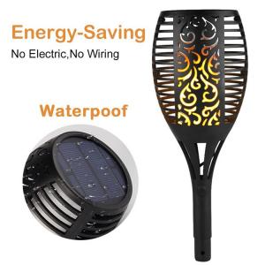 China Energy Saving Dancing Flame Solar Lawn Torch Light / Solar Lamps For Garden on sale