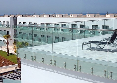 8mm Laminated Security Glass Sheets / Toughened Laminated Glass Balustrade
