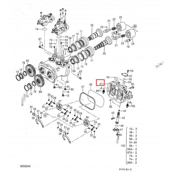 Hitachi Excavator Hydraulic Pump Parts ZX250-3 ZX240-3 ZX230-3 ZX270 ZX250-3 HPV118 Head Cover