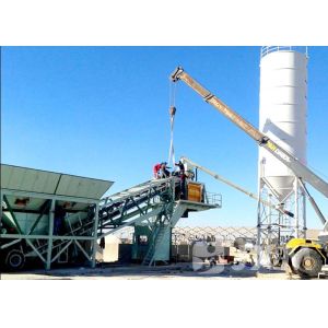 90kw 4.0m Discharge Height Mobile Concrete Batching Plant