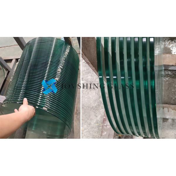 Round toughened heat soaked glass