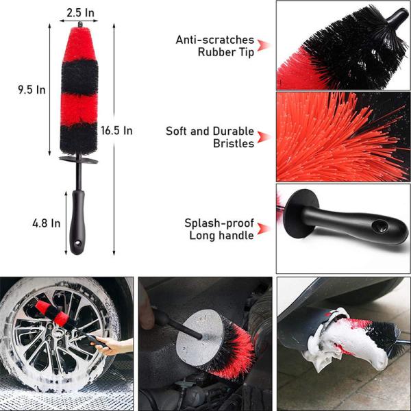 Car Wash Kit Factory Direct Supply 15Pcs Detailing Car Wheel/Tire Brush Set Kit for Auto Motorcycle Cleaning washing tools