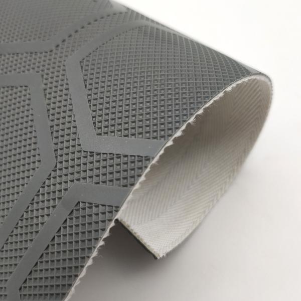 2 Ply non-slip wear-resistant hexagon six-bar pattern pvc conveyor belt