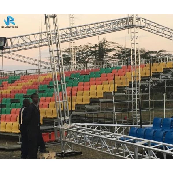 Flexible portable tribune steel temporary grandstand on grass