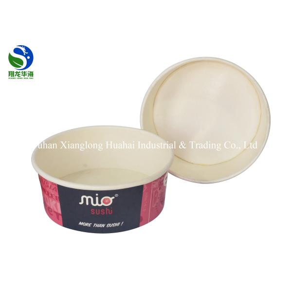 Biodegradable Eco friendly Kraft Salad Paper Bowl with Paper Lid