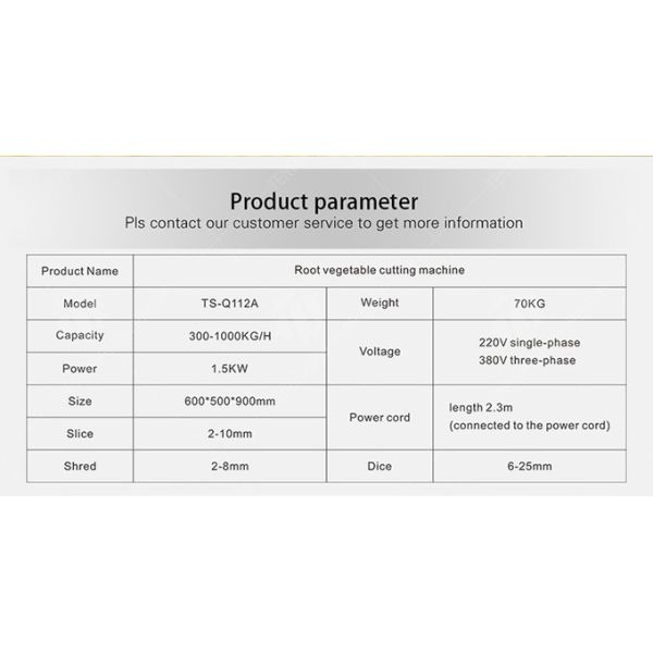 1.5KW 220V Vegetable Processing Machine Electric Commercial Fruit And Vegetable Cutter