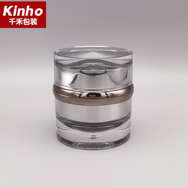 Waist Circle 50ml Cosmetic Cream Jar Double Wall 30ml With Lid Face Cream Serum Skincare