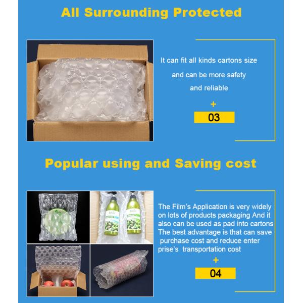 cushion pillow/air cushioning bags, inflatable beach pillow bag, toner cartridge air column bag, inflatable air bag for