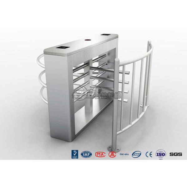 DC 24V Brush Motor Waist High Turnstile , Automatic Systems Turnstiles CE Approved