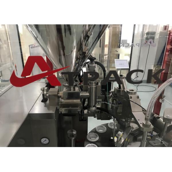 Chemistry Toothpaste Filling Machine , Tube Filling Sealing Machine Stable