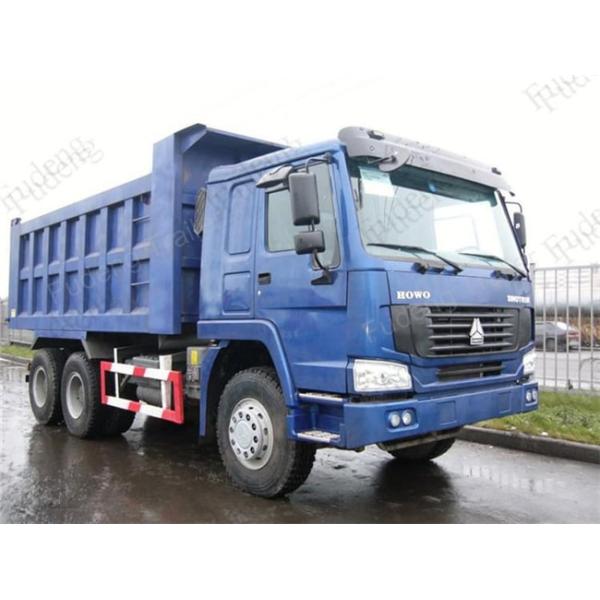 Euro 2 Emission 18 Cube Meter End Dump Truck , 6 X 4 420HP Tractor Trailer Dump Truck