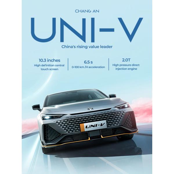 10.3 Inch Touchscreen Changan UNI-V Sedan Used Motor Vehicle 215km/H