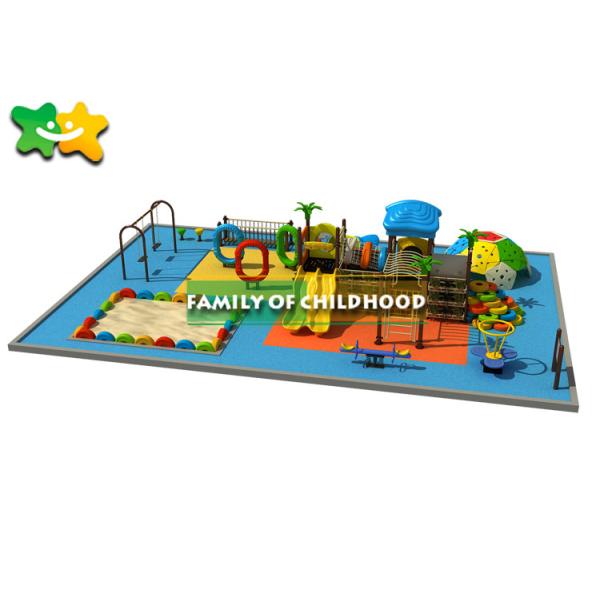 Large Area Kids Outdoor Playground Equipment Custom Size Long Life Without Sharp Edges
