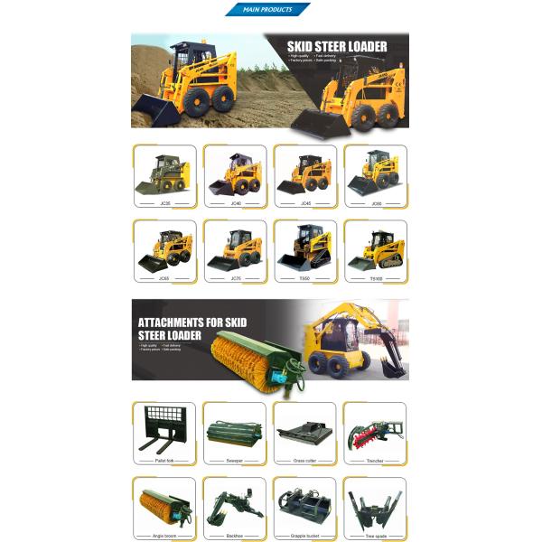 2800kg Capacity Mini Skid Steer Loader with Hydraulic Control System and Versatility