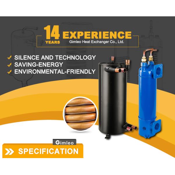 Titanium Tube Heat Exchanger Titanium Evaporator ETA3 Chiller Evaporator Coil R32 Refrigerant Gas Tube Furnace