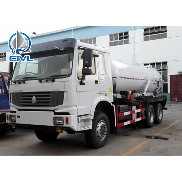 SINOTRUK Howo 6x4 18CBM Vacuum Suction Sewer Cleaning Sewage Tanker Truck Sewage Suction Truck