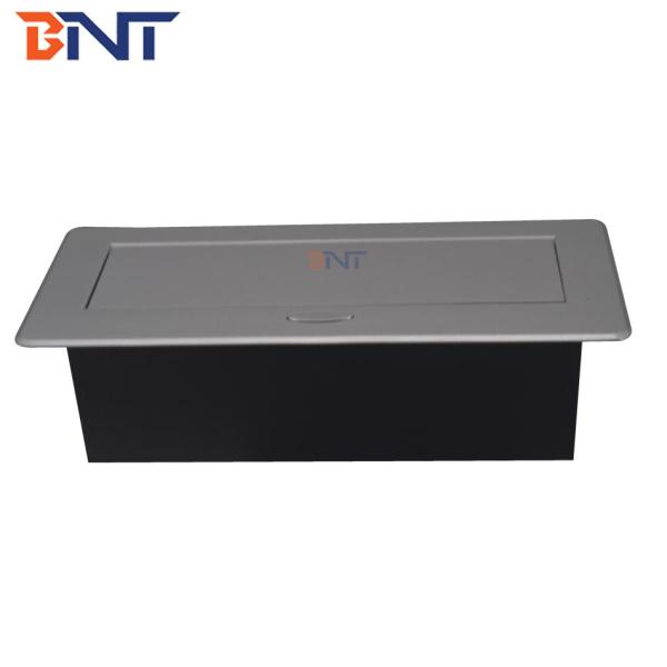 Multi-Functional Zinc Alloy/Iron Office Desktop Tabletop Socket Pop-up Power Socket 2 RJ45 Plug 3 AC Outlets 5A Rated Current