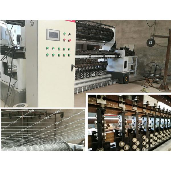 PLC Control 2.4m Width Fixed Knot Fence Machine