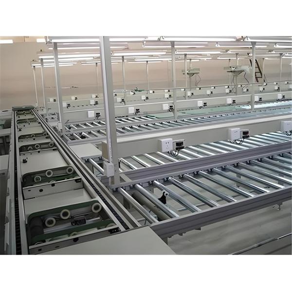 Customized Frame Width Modular Roller Conveyor Line for Mixed-Model Production 400 mm Drum Width