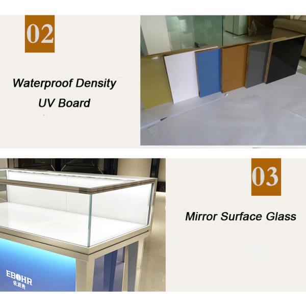 OEM ODM Mobile Jewelry Store Showcases With Aluminum Alloy Frame