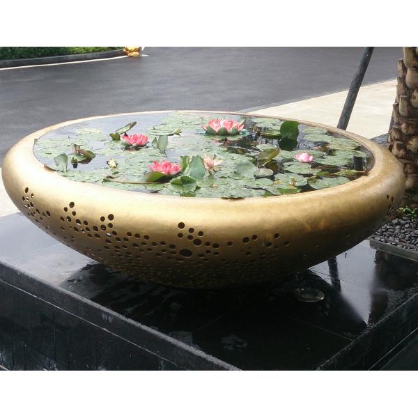 Forged Large Metal Flower Pot 1500 Mm Copper Metal Garden Pots