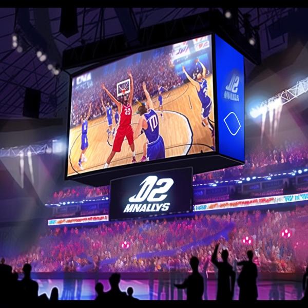 P4.81 Football Stadium LED Display 6500nits With 160° Viewing Angle