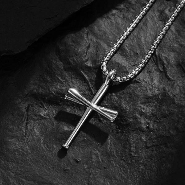 Blue and Gold Metal Prayer Choker for Men Stainless Steel Link Chain Necklaces Fine Jewelry Anniversary Occasion