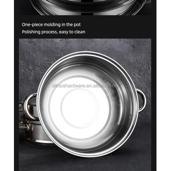Hot Selling Cookware Cooking Food Steamer Stainless Steel Steamer Pot Kitchen Soup Pot With Steamer