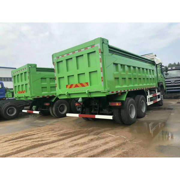 HW76 Cab WEICHAI Engine 371 Hydraulic Cylinder Dump Truck and 40 Ton Sand Tipper Trucks