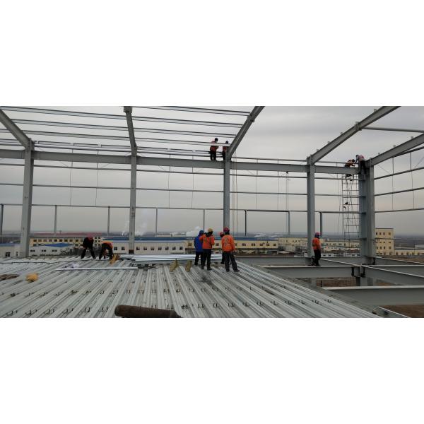 Galvanized / Painted Multi Storey Steel Frame Construction Building Workshop Garage Shed