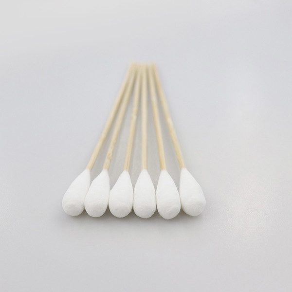 Long Stem Wood Stick Cotton Swabs OEM ODM Service Biodegradable