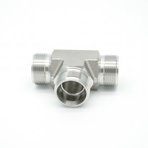 Quality Brand New Stainless Steel Equal Tees Male Tube Adapters For Hydraulic Fittings wholesale