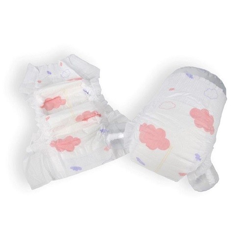 3D Cloudy Soft Breathable Material Disposable Baby Diaper With Magic Tape