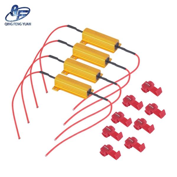 Manufacturer's hot selling RX24 gold high power aluminum shell brake resistor 25W 50W 100W