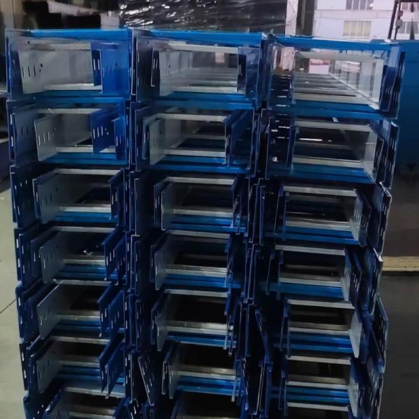 Electrical Wiring Metal Wall Mounted Cable Tray 100mm High Durability Galvanized Finish