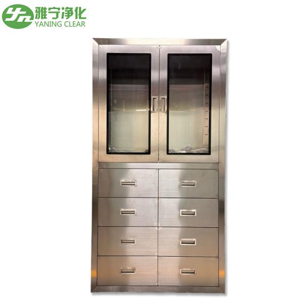 Ce Iso 304 Stainless Steel Medical Cabinet With Drawers