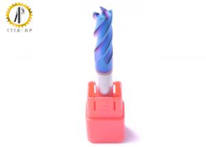 Quality Flat Bottom High Performance Carbide End Mills With Blue Nano Coating wholesale