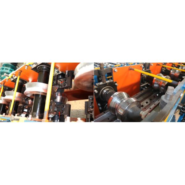 Teardrop Rack Upright Rolling Forming Machine GI 90mm Shaft