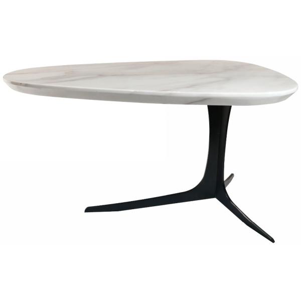 Living Room Round Modern Marble Top Stainless Steel Side Table
