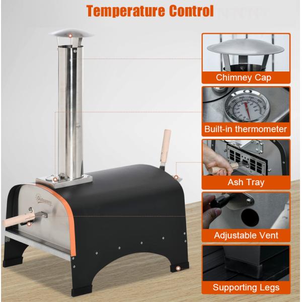 Customized Logo Acceptable Stainless Steel Pizza Oven Grill for Home Outdoor Cooking