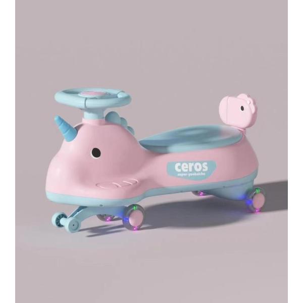 Anti-Rollover Flash Wheel Swing Ride On Scooter Car for Kids Carton Size 69*25*32cm